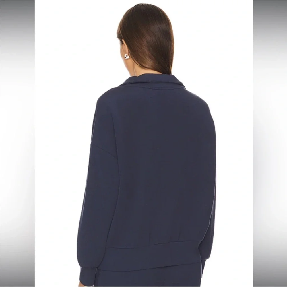 NWT Varley Hawley 1/2 Zip Navy Women’s Sweater - Picture 8 of 11